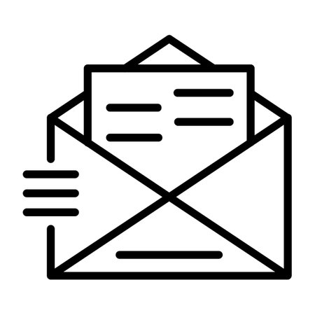 Letter Line Iconのイラスト素材