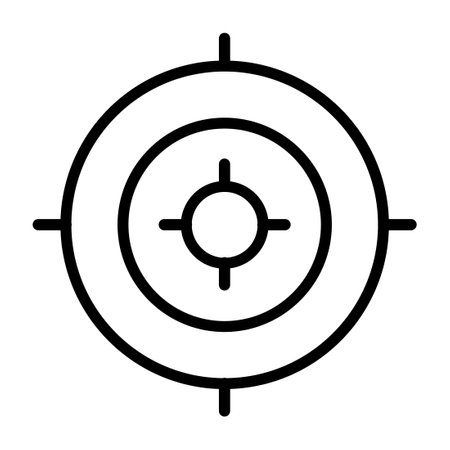 Target Line Iconのイラスト素材