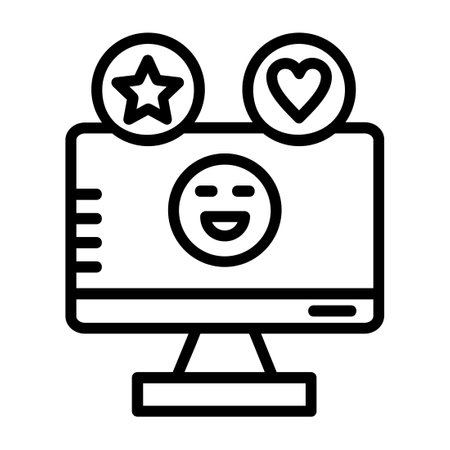 Likes Line Iconのイラスト素材