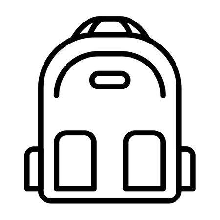 Bagpack Line Iconのイラスト素材