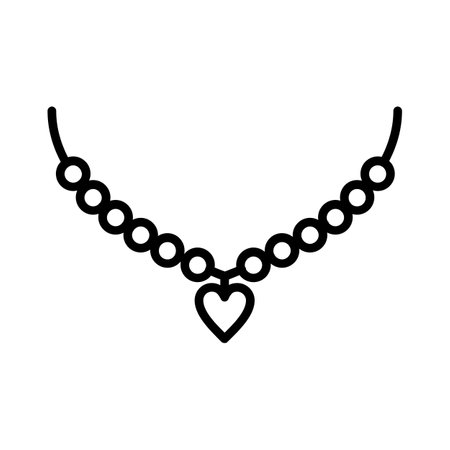 Neclace Iconのイラスト素材