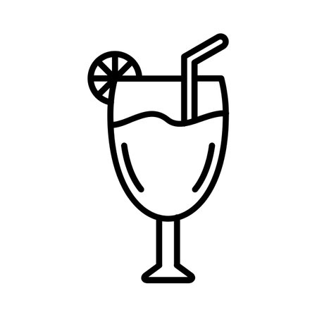 Cocktail Icon illustrationのイラスト素材