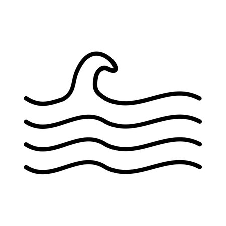 Wave Iconのイラスト素材