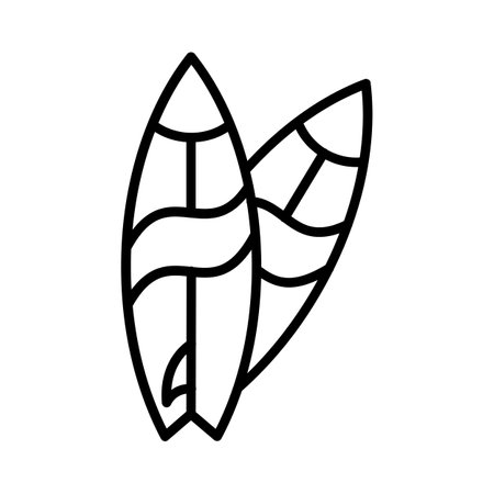 Surf Board Iconのイラスト素材