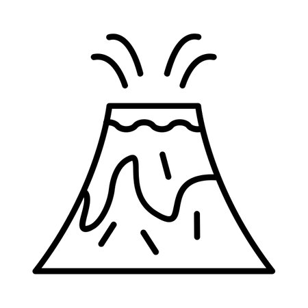 Volcano Iconのイラスト素材