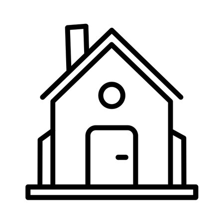 House Vector Line Iconのイラスト素材
