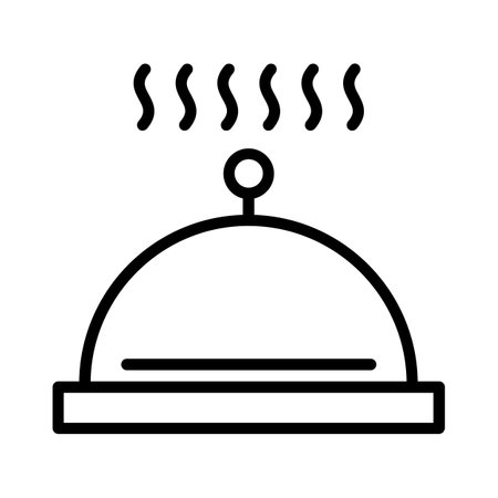 Tray Vector Line Iconのイラスト素材