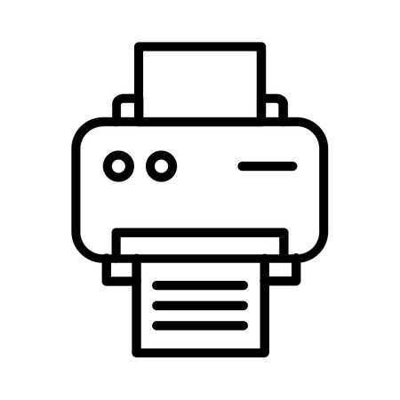 Printer Iconのイラスト素材