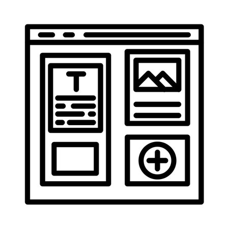 Layout Iconのイラスト素材