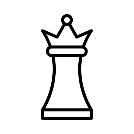 Chess Queen Iconのイラスト素材