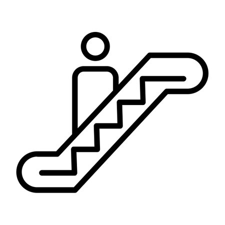 Escalator Iconのイラスト素材