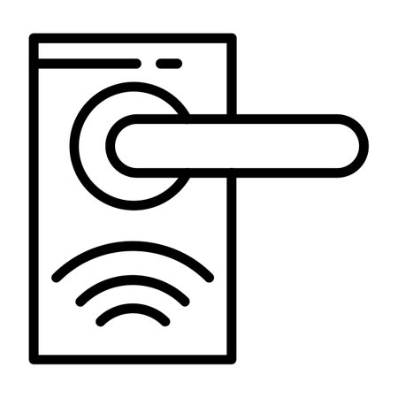 Smart Door Iconのイラスト素材