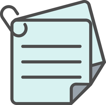 Sticky Notes Vector Icon Designのイラスト素材