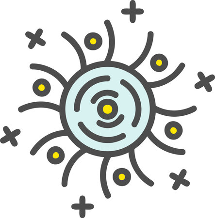 Black Hole Vector Icon Designのイラスト素材