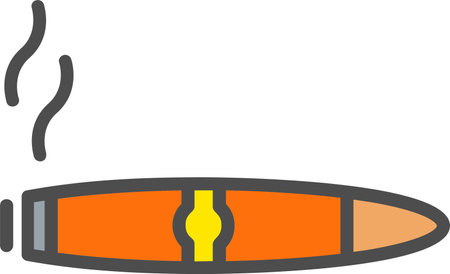 Cigar Vector Icon Designのイラスト素材
