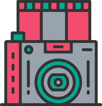 Film Camera Vector Icon Designのイラスト素材