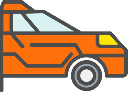 Car Insurance Vector Icon Designのイラスト素材