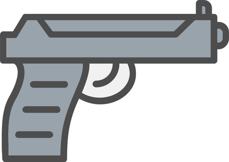 Gun Vector Icon Designのイラスト素材