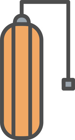 Punching Bag Vector Icon Designのイラスト素材