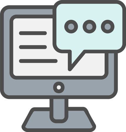 Chat Vector Icon Designのイラスト素材