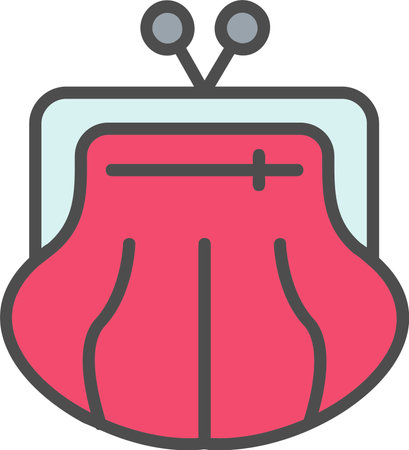 Change Purse Vector Icon Designのイラスト素材