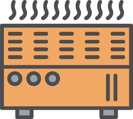 Heater Vector Icon Designのイラスト素材