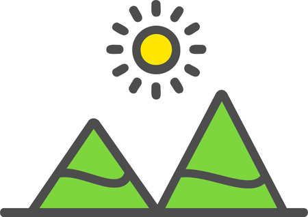 Mountain Vector Icon Designのイラスト素材