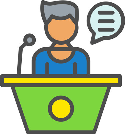 Speaking Vector Icon Designのイラスト素材