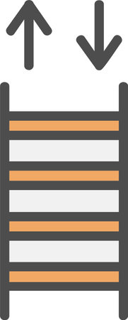 Stair Vector Icon Designのイラスト素材