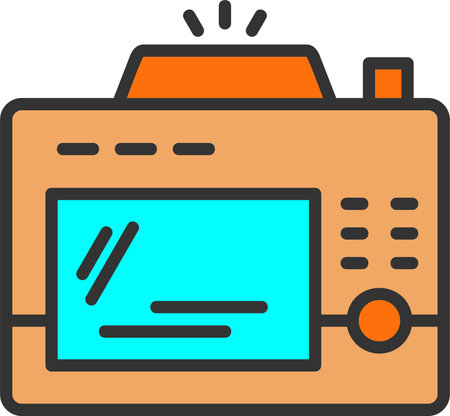 Back Camera Vector Icon Designのイラスト素材