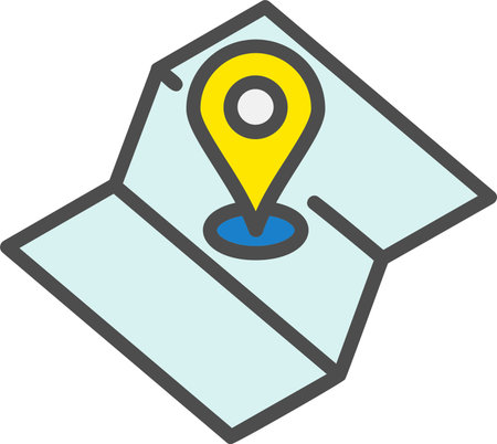 Map Vector Icon Designのイラスト素材