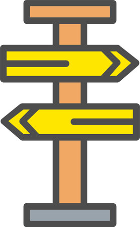 Directional  Vector Icon Designのイラスト素材