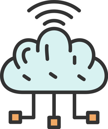 Cloud Computing Vector Icon Designのイラスト素材