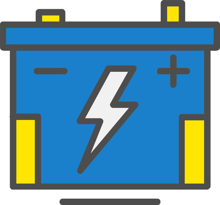 Accumulator Vector Icon Designのイラスト素材