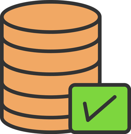 database Vector Icon Designのイラスト素材