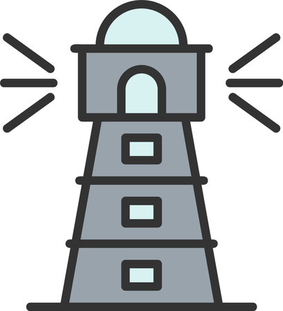 Lighthouse Vector Icon Designのイラスト素材