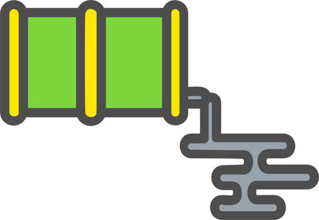 Oil Spill Vector Icon Designのイラスト素材