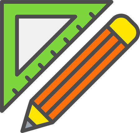 Protractor Vector Icon Designのイラスト素材