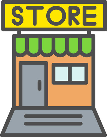 Store Vector Icon Designのイラスト素材