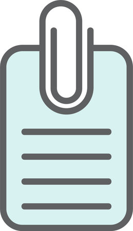 Attachment Vector Icon Designのイラスト素材