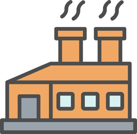 Factory Vector Icon Designのイラスト素材