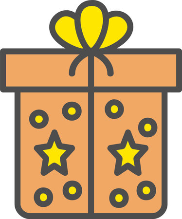 GiftBox Vector Icon Designのイラスト素材