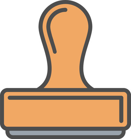 Rubber Stamp Vector Icon Designのイラスト素材
