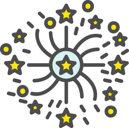 Fireworks Vector Icon Designのイラスト素材