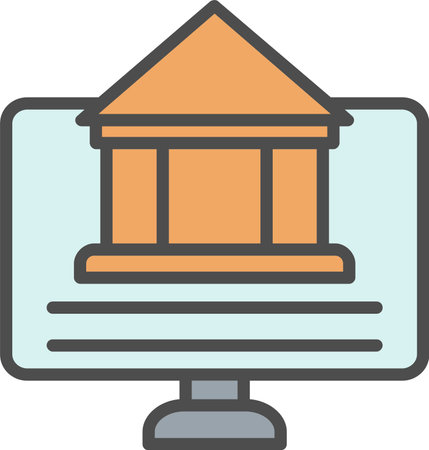 Online Banking Vector Icon Designのイラスト素材