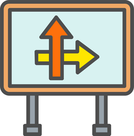 Road sign Vector Icon Designのイラスト素材