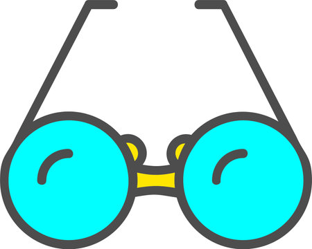 Glasses Vector Icon Designのイラスト素材