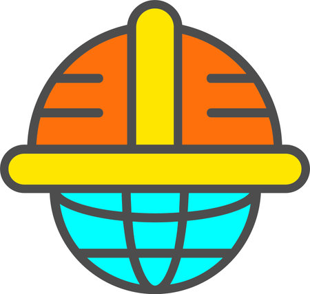 Helmet Vector Icon Designのイラスト素材