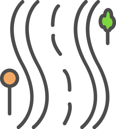 Road Vector Icon Designのイラスト素材