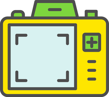 Dslr Camera Display Vector Icon Designのイラスト素材